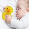 Doindute Baby Duck Soft Rattle Toy, Duck Plush Infant Shaker
