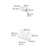 Yamazaki 6107 Magnetic Shin Card Holder, Single, White, Top Part: