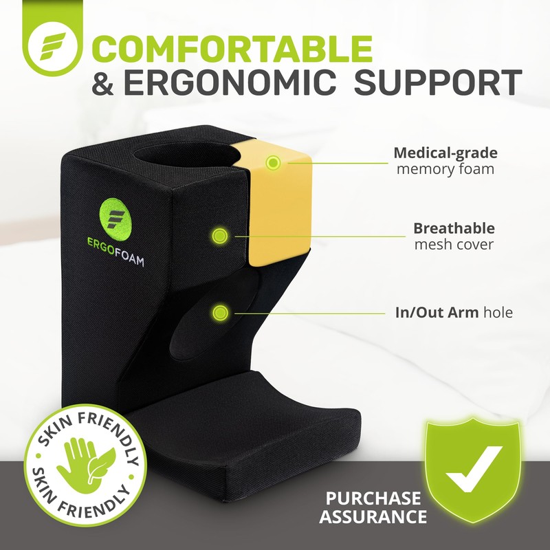 ErgoFoam Shoulder Surgery Pillow for Sleeping - Rotator Cuff Pillow