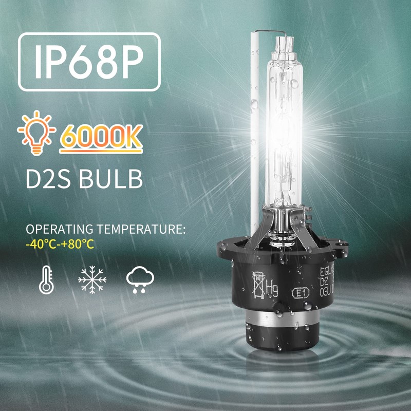 Slakerbe 2PCS Xenon HID Headlight Ballast with Igniter & D2S