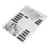 2Pcs Clear Stamp English Words Pattern Clear Safe Reusable TPR
