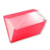 A4 Expanding File Folder - Clear 13 Gusset Pocket Folder