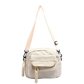 XSDSLS Crossbody Bag for Women Square Bag Small Cross body Bags with Adjustable Strap Shoulder Bags for Travel Walking Outdoor Gym Festival (White)