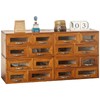 Set of 4 Store and Display Wooden Desktop Organizing Cabinets