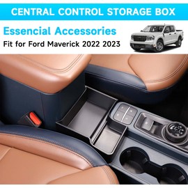 TOYCIDFG Center Console Organizer Storage Tray for Ford Maverick 2022-2024, Insert Tray Gear Shift Secondary Storage Box Central Control Groove Shock Pad
