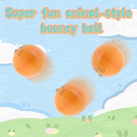 6 Pcs Animal Extreme High Rubber Bouncing Ball Meteor SpaceBall, Cool Tiktok Pop Training Ball, Easy to Grip & Catch, Stress and Anxiety Relief Toys, Sensory Fidget Toys for Kids Adults