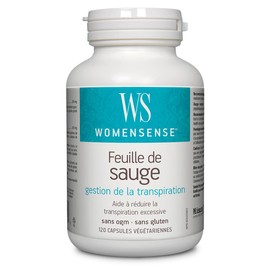 Preferred Nutrition WomenSense Sage Leaf, 120 vegetarian capsules, 350 mg per Capsule, Non-GMO Sage Leaf Powder, Helps Reduce Excess Sweating
