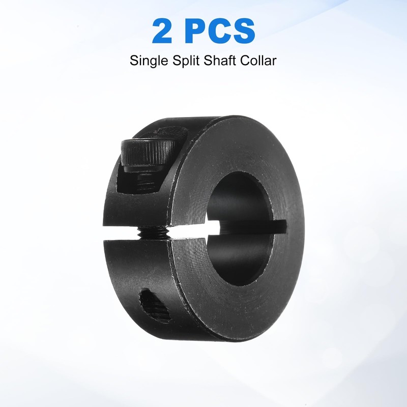 uxcell 2Pcs Single Split Shaft Collar, 16mm Bore One Piece