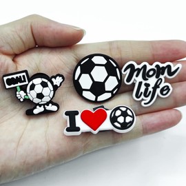 50pcs Randoms Sports Charms for Shoes, Cute Charms for Boy Shoe Accessories Birthday Gift Party Favors