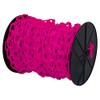 Mr. Chain Heavy-Duty Plastic Barrier Chain Reel, Safety Pink, 2-Inch
