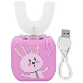 Children Cartoon Electric Toothbrush Intelligent UShaped Sonic Toothbrush Oral Care Tool(Pink )