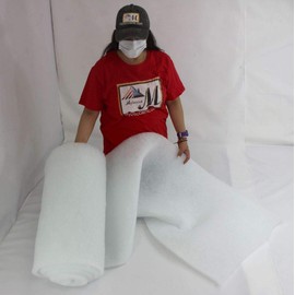 Mybecca 24 Inch Wide (1 Yard) Quilt Batting Multipurpose Dacron Fiber Polyester Wadding Fabric Loft Upholstery Grade Padding 36" x 24" (2' x 6')