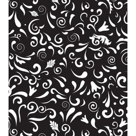 Two Lumps of Sugar KTX2011-6383 Swirly Gate Black Silicon Hottie Pot Holder, 8-inch Square
