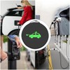 Kiuiom Charging cable bag, electric car, non-slip, storage bag for