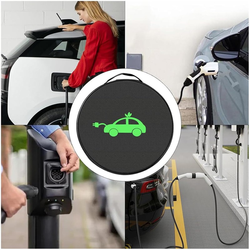 Kiuiom Charging cable bag, electric car, non-slip, storage bag for