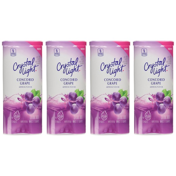 Crystal Light Concord Grape Drink Mix (Pack of 4)