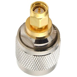 SMA to UHF Adapter, tunghey 2Pack Ham Radio Adapter SMA Male to UHF SO239 Male Adapter RF Connectors for CB Radio,Ham Radio Antenna,Walkie Talkie,Amateur Radio