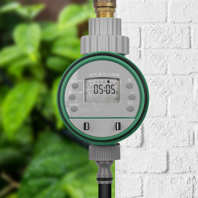 Lepmerk Digital Automatic Watering Timer Programmed Garden Irrigation Timer Battery