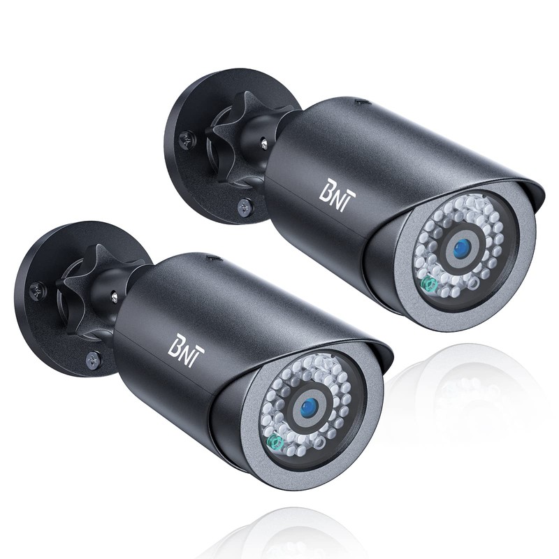 BNT Dummy Fake Security Camera, with One Red LED Light