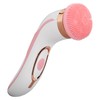 Electronic Facial Brush Reduce Fatigue Silicone Head Jadestone Roller Massaging