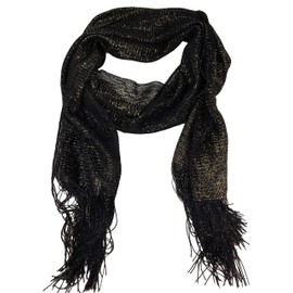 echomerx Shimmer and Shine Scarf Black and Gold