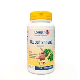 LongLife® Glucomannano | 3000 mg per dose giornaliera | Metabolismo dei carboidrati | Metabolismo del colesterolo | Benessere intestinale | 100 capsule vegetali | Vegano e senza glutine