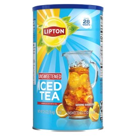 Lipton Unsweetened Iced Tea, Mix, 28 qt (2.6 Ounce, Pack of 3)