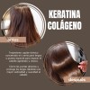 Vivital Keratina Colgeno Tratamiento Sella Puntas , Protege contra Calor