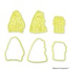 Kai DN0602 Cookie Cutter, Moomin Valley, Set of 3, Cookie