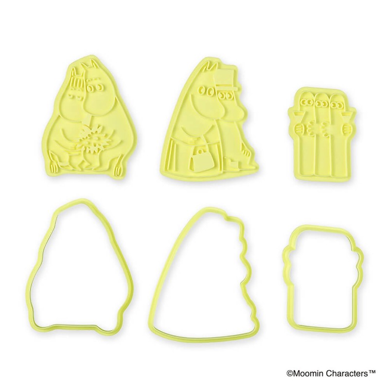 Kai DN0602 Cookie Cutter, Moomin Valley, Set of 3, Cookie