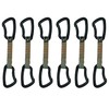 Fusion Climb QDS11-9307-7BG-GRN-9307-7BG-AGR 6-Pack 11cm Quickdraw Set with Techno Zoom