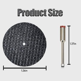 Pack of 60 Cutting Discs for Dremel High Performance Mini Cutting Wheels Including 10 x 3 mm Mandrel - Premium Rotary Tool Accessories