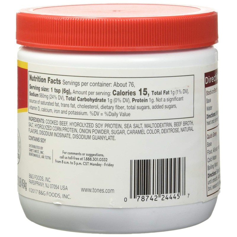Tones Beef Base, 16 Ounce