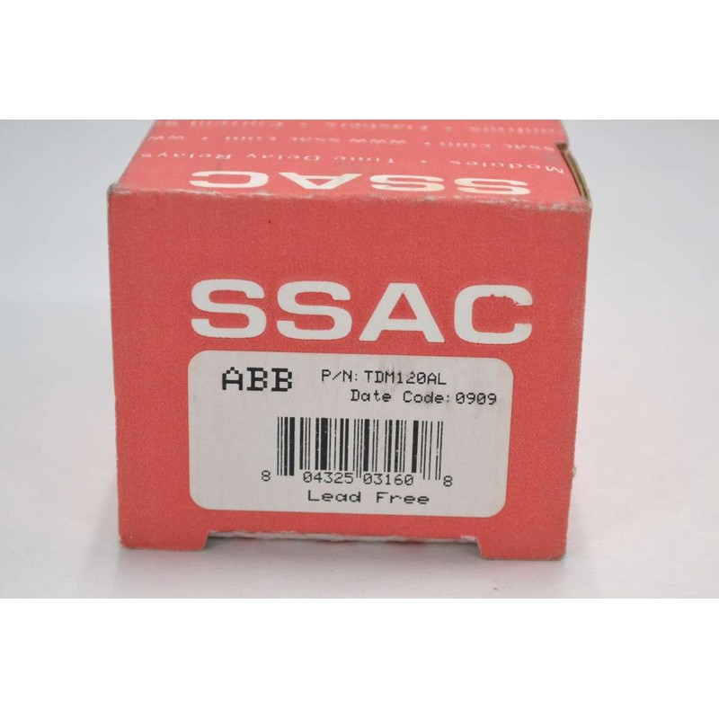 ABB SSAC TDM120AL DIGI-SET TIME DELAY RESISTIVE RELAY 120V-AC 10A