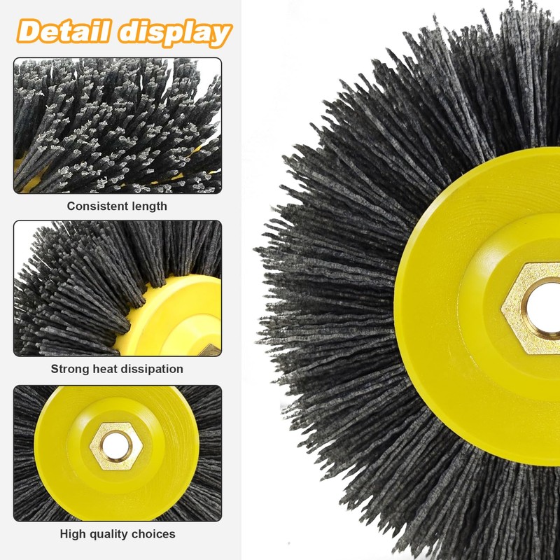 Durable M14 Nut Wire Brush, Efficient Grinding and Polishing Tool,