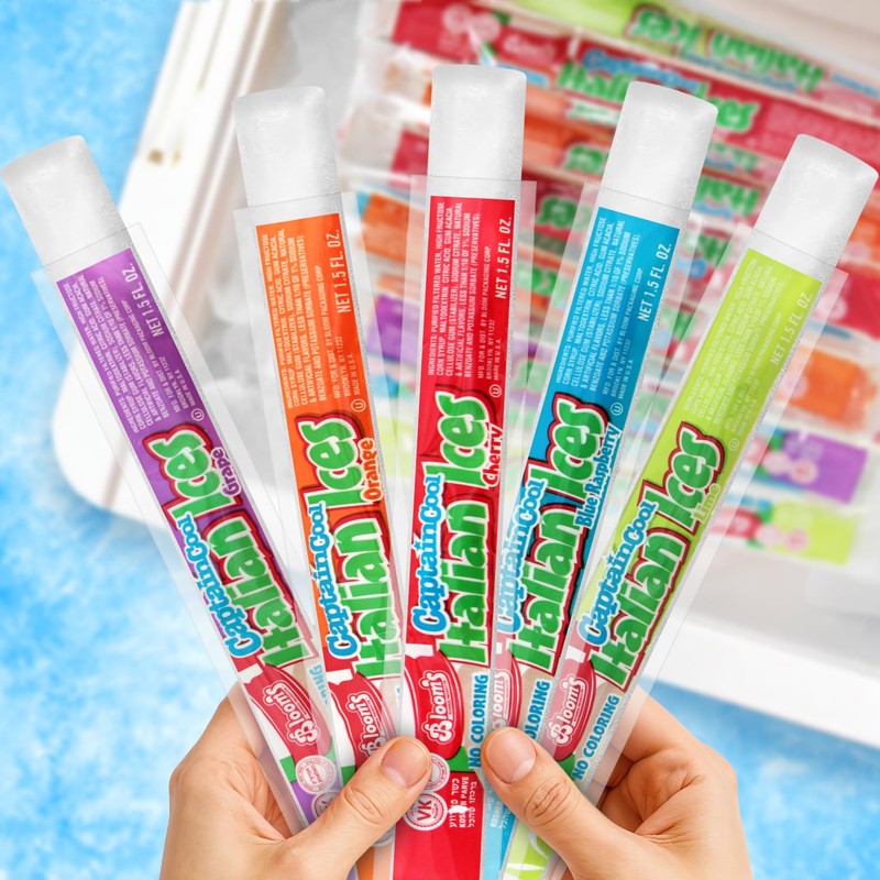 Clear Italian Ice Freeze Pops, 10 Count Freeze Pops Bulk