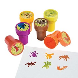 Bug Stampers - Classroom Handouts and Party Favor Stationery - 24 Pieces