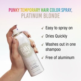 Jerome Russell Punky Temporary Hair Highlight Spray - Platinum Blonde 3.5oz