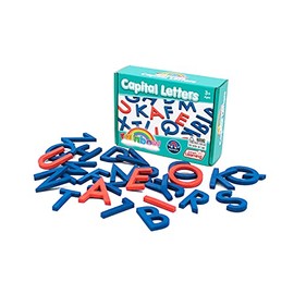 Junior Learning JL608 Rainbow Capital Letters Magnetic Resource, Multicolor