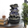 BBabe 15.7" High Rock Cascading Tabletop Fountain, Zen Meditation Indoor