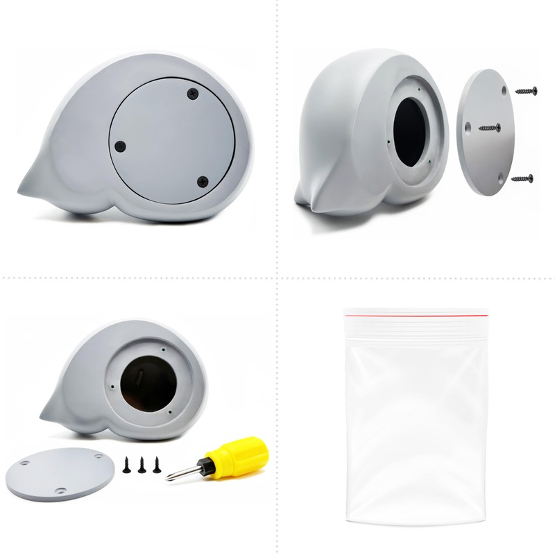 Comemori Sleeping Cat Urn for Animal Ash, Grey