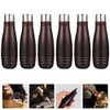 DOITOOL Wooden File Handles 6pcs Wood Handle with Metal Collars,