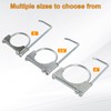 higehio 3 Inch Exhaust Clamp with Muffler Hanger Fits for