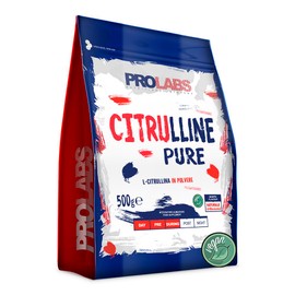 PROLABS – Citrullina PURE in Polvere 100% Pura e Vegan, L-Citrullina 3500mg x Porzione (1 Scoop), Amminoacido per Prestazioni, Forza e Resistenza - Aminoacidi Intra e Pre Workout (500gr, Gusto Neutro)