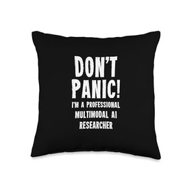 Multimodal AI Researcher Throw Pillow