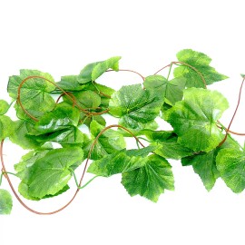 XYZReptiles Grape Leaf Reptile Vine Flexible Reptile Terrarium Décor XYZReptiles