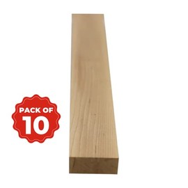 Exotic Wood Zone | Combo Pack 10, Hard Maple Lumber/Cutting Board | 3/4” x 2” x 24”
