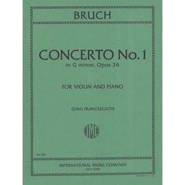 International Music Co. Bruch Concerto No. 1 in G minor, Opus 26 (Violin and Piano)
