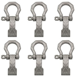 XGNG 12PCS Adjustable D Shackles buckles Bow Shackles Screw Pin Anchor Shackle for Paracord Bracelet Belt