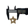 Cuentas Estrella Madera Makrama 4cm 20pz